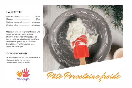 Cold Porcelain Recipe - 2 - Modeling Crafts - 10doigts.com - Modeling Crafts – 10doigts.fr