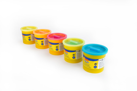 Fluorescent Modeling Clay (from 2 years) - 5 pots of 110 g - 2 - Baby modeling dough - 10doigts.com - Baby modeling dough – 10doigts.fr