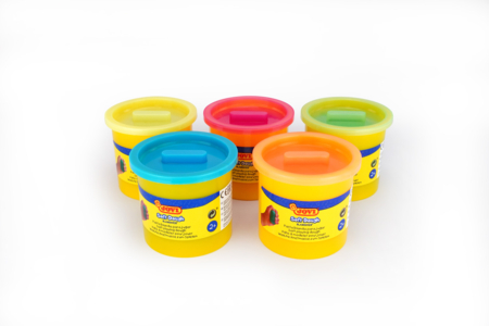 Fluorescent Modeling Clay (from 2 years) - 5 pots of 110 g - 4 - Baby modeling dough - 10doigts.com - Baby modeling dough – 10doigts.fr