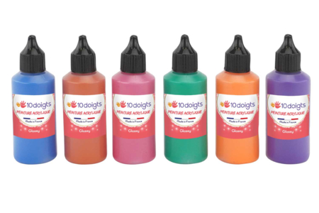 Pintura acrílica 60 ml niños - Pintura acrílica 10doigts – 10doigts.fr