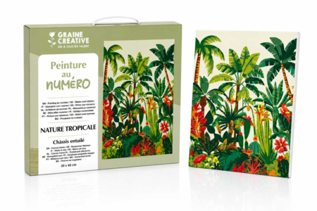 Paint by number 30 x 40 cm - Tropical nature - Paint by Numbers – 10doigts.fr