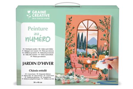 Paint by Numbers - Winter Garden 30 x 40 cm - Paint by Numbers – 10doigts.fr
