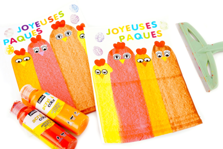 peinture facile astuce peinture simple et drole enfant - DIY Easter Crafts – 10doigts.fr