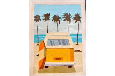 Numbered Painting "Malibu" - 30 x 40 cm - 5 - Paint by Numbers - 10doigts.com - Paint by Numbers – 10doigts.fr