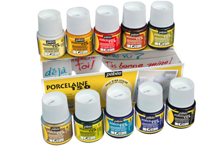 Assorted Porcelain Paint - 10 Pots of 45 ml - 4 - Glass and Ceramics Paint - 10doigts.com - Glass and Ceramics Paint – 10doigts.fr