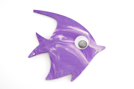 peinture propre poisson - Actividades manuales menores de 3 años – 10doigts.fr