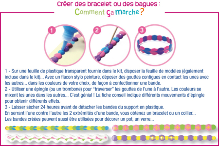 Create Rings and Bracelets with JELLY DECO Paint - 3 - Handicrafts for Creating Your Jewelry - 10doigts.com - Handicrafts for Creating Your Jewelry – 10doigts.fr