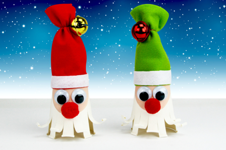 Santa Claus with a Cup and Felt - 2 - Christmas Character Crafts - 10doigts.com - Christmas Character Crafts – 10doigts.fr