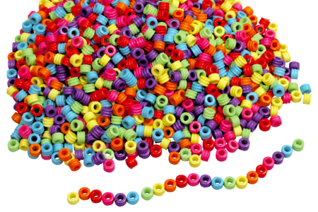 tubos de cuentas para niños de colores - Cuentas infantiles – 10doigts.fr