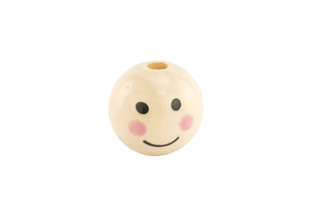 Wooden Face Beads - 6 Pieces - 2 - Wood Beads - 10doigts.com - Wood Beads – 10doigts.fr