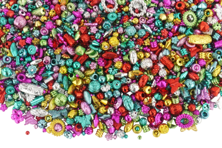 perles métallisées enfants - Metallic, Iridescent Beads – 10doigts.fr