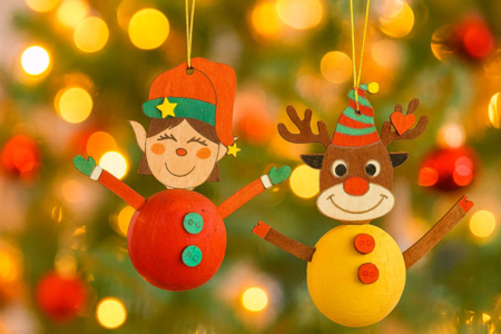 Christmas Character Kit to Make - 6 Pieces - 2 - Christmas Creative Kits for Children - 10doigts.com - Christmas Creative Kits for Children – 10doigts.fr