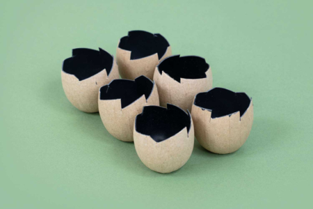 Paper Mâché Egg Shells - 6 pcs - 9 - Easter Decor Supports - 10doigts.com - Easter Decor Supports – 10doigts.fr