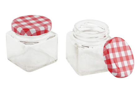 Glass Jam Jars - 4 Pieces - 3 - Glass Supports - 10doigts.com - Glass Supports – 10doigts.fr