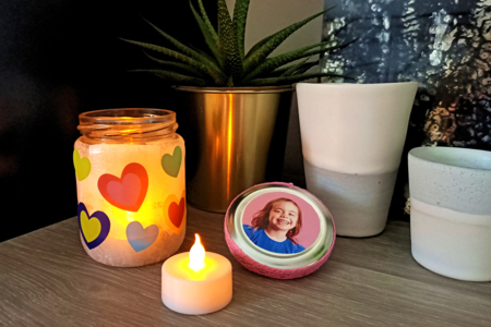 Colored Hearts Lantern - 2 - Mother's Day Crafts - 10doigts.com - Mother's Day Crafts – 10doigts.fr