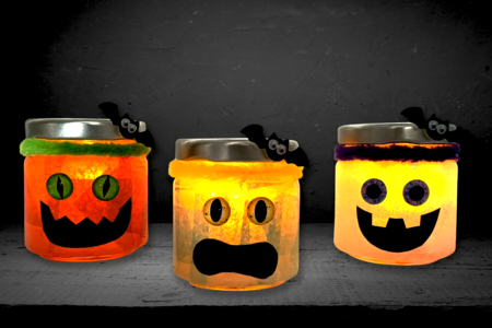 faroles monstruo halloween niño - Actividades manuales Halloween – 10doigts.fr