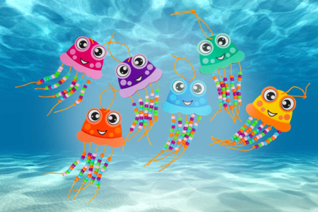 Funny Octopus Assembly Kit - 6 Pieces - 3 - Ready-to-use Kits - 10doigts.com - Ready-to-use Kits – 10doigts.fr