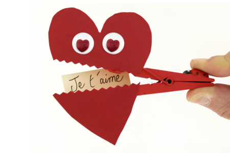 pinza corazón te amo - Ojos móviles – 10doigts.fr