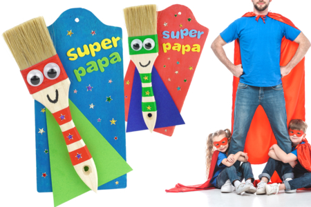 Super Dad Brush - 1 - Father's Day Crafts - 10doigts.com - Father's Day Crafts – 10doigts.fr
