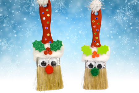 Manualidades Niños Pincel Papá Noel - Actividades manuales personajes de Navidad – 10doigts.fr
