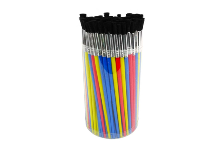 Pinceles para colectividades - Tubo de 144 pinceles - Pinceles brochas – 10doigts.fr