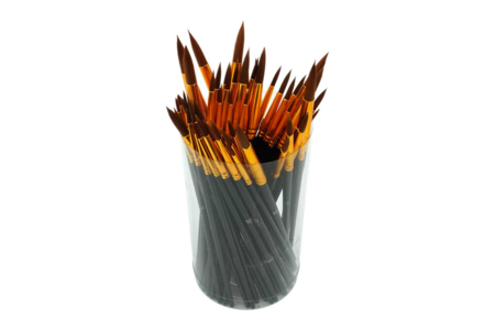 Pinceles para colectividades - Tubo de 60 pinceles - Pinceles – 10doigts.fr