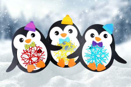 Penguin Weaving Kit - 6 Pieces - 1 - Sewing Kits - 10doigts.com - Sewing Kits – 10doigts.fr
