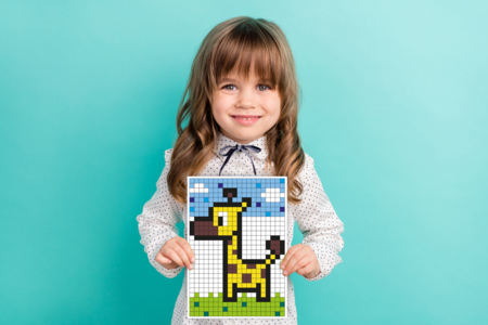 PIXEL ART ENFANT - Creative Sticker Kits – 10doigts.fr