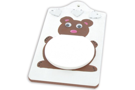 Planchette pense-bête con bloque de fantasía y espejos en forma de corazón - Objetos de madera para la cocina – 10doigts.fr