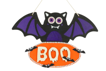 Wooden Bat Door Sign - 2 - Halloween Decoration Stands - 10doigts.com - Halloween Decoration Stands – 10doigts.fr