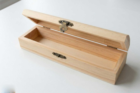 Wooden Pencil Box - 20 x 4.3 cm - 2 - Wooden Boxes - 10doigts.com - Wooden Boxes – 10doigts.fr