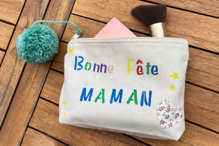 Cotton Pouch, Zip Closure - 19 x 13.5 cm - 6 - Cotton, Linen - Textiles - 10doigts.com - Cotton, Linen - Textiles – 10doigts.fr