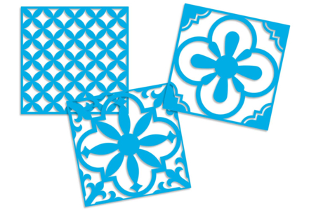 plantilla azul azulejo - Plantilla friso – 10doigts.fr