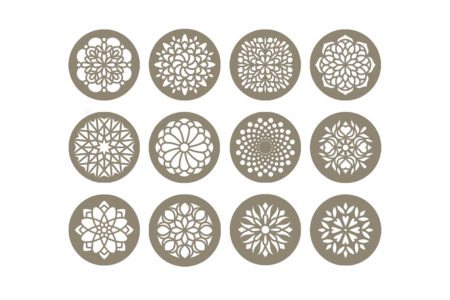 Mandalas Stencils - 12 Pieces - 3 - Stencils - 10doigts.com - Stencils: the ideal tool to get started with painting – 10doigts.fr