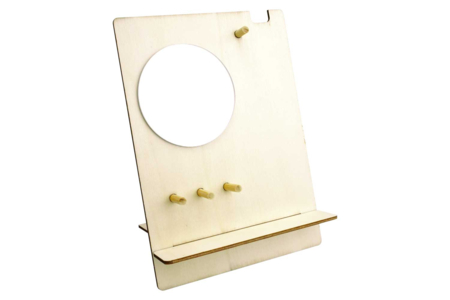 Wooden Jewelry Holder with Mirror - 1 - Jewelry Boxes and Holders - 10doigts.com - Jewelry boxes and displays: the perfect case for your creations – 10doigts.fr