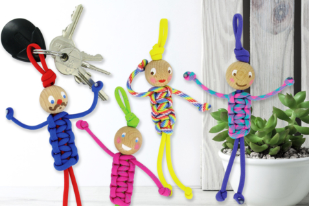 Paracord Keychain Kit "Stickman" - 12 Pieces - Paracord – 10doigts.fr