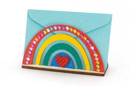 Wooden Rainbow Mail Holder - 2 - Wooden Office Items - 10doigts.com - Wooden Office Items – 10doigts.fr