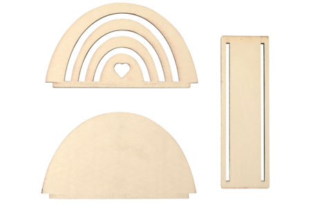 Wooden Rainbow Mail Holder - 3 - Wooden Office Items - 10doigts.com - Wooden Office Items – 10doigts.fr