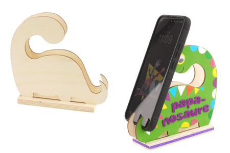 llavero iphone dinosaurio papá - Objetos de madera para la oficina – 10doigts.fr