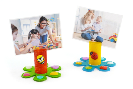marco de fotos tapón DIY - Manualidades y regalos para maestras, maestros,  niñeras... – 10doigts.fr