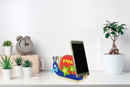 Snail Smartphone or Letter Holder - 2 - Office Supplies - 10doigts.com - Office Supplies – 10doigts.fr