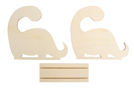 soporte de teléfono de madera en forma de dinosaurio - Objetos de madera para la oficina – 10doigts.fr