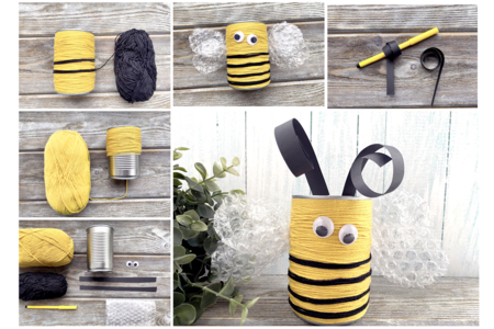 portalápices abeja lana - Hilo para tejer – 10doigts.fr