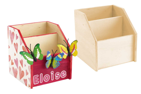 Pencil Holder with 2 Compartments - 1 - Pencil Pots, Cache-Pots - 10doigts.com - Pencil Pots, Cache-Pots – 10doigts.fr