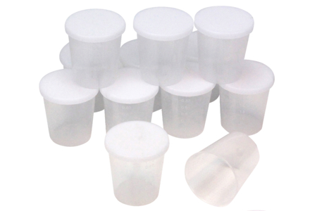 30 ml Graduated Airtight Pots - 12 Pieces - 1 - Palettes and Storage - 10doigts.com - Palettes and Storage – 10doigts.fr