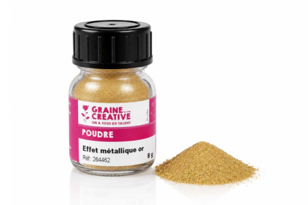 Polvo de mica dorada - Dorado y pátina – 10doigts.fr