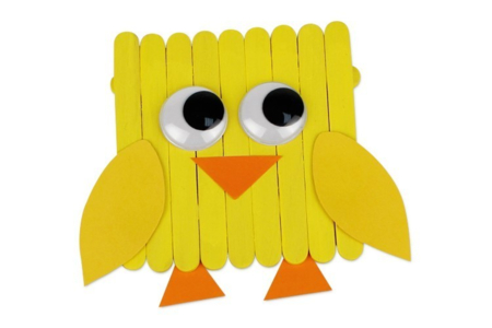 Popsicle Chick - 1 - DIY Easter Crafts - 10doigts.com - DIY Easter Crafts – 10doigts.fr