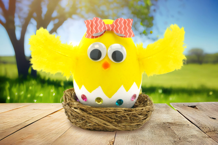 pollito pascual actividad niño DIY - Actividades manuales DIY Pascua – 10doigts.fr