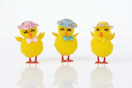 poussins en chenilles pâques - Accesorios decorativos de Pascua – 10doigts.fr