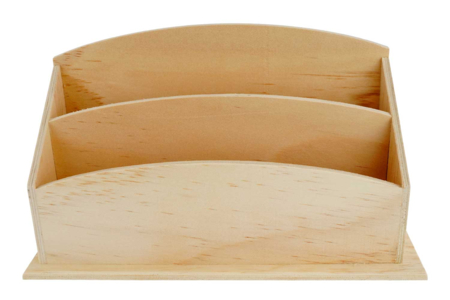 Portacorreos de madera 27 x 12 cm - Objetos de madera para la oficina – 10doigts.fr